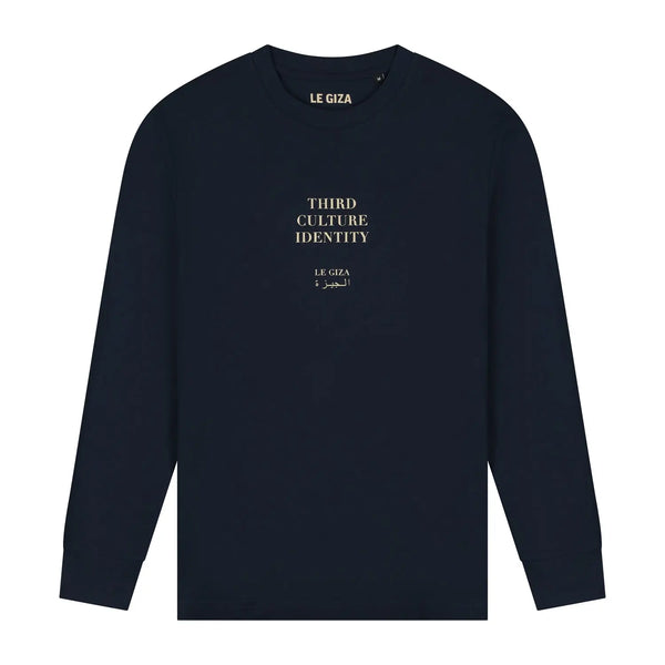 Third Culture Identity Long Sleeve T-shirt - Navy Blue