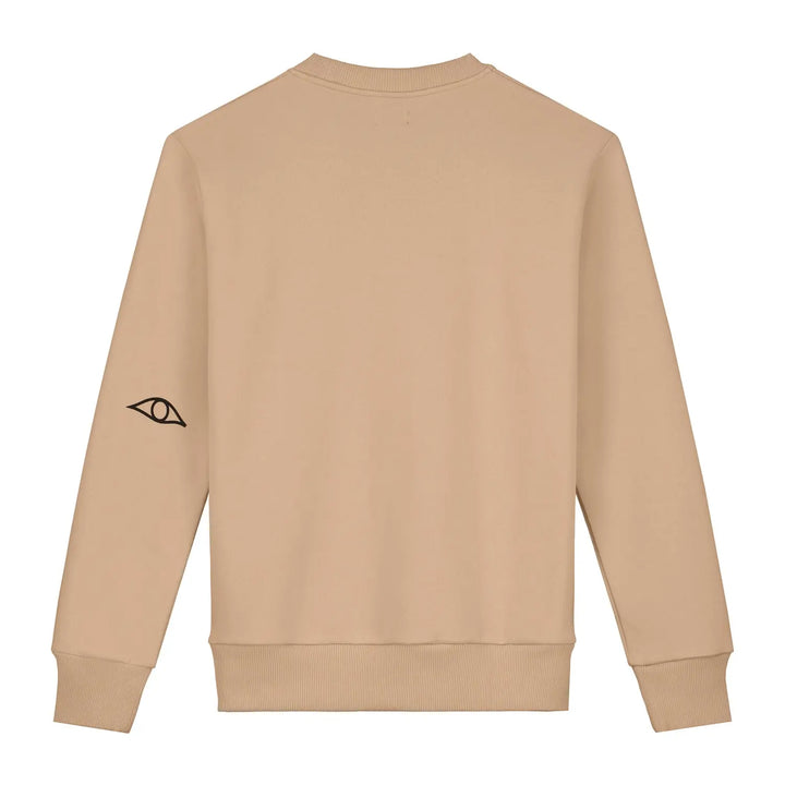 Twin Logo Sweatshirt Beige - Le Giza