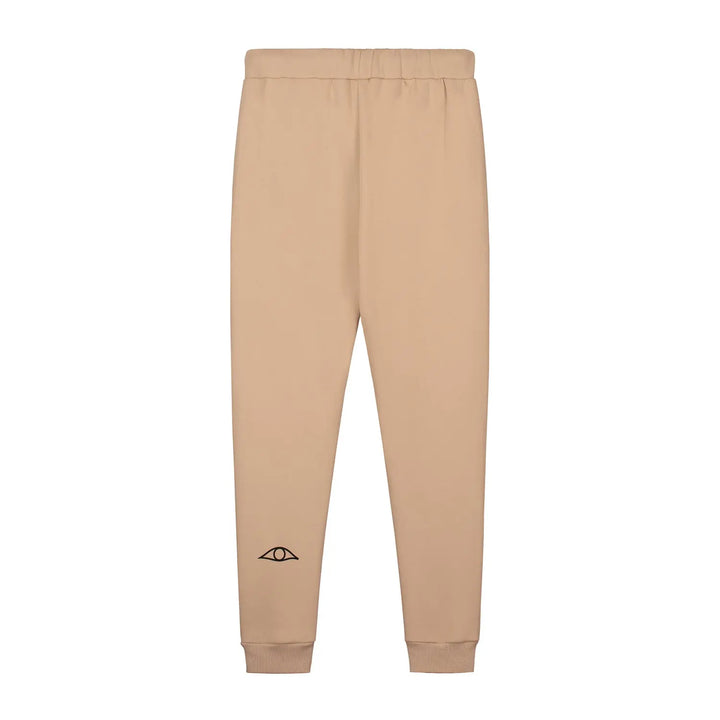 Twin Logo Sweatpants Beige - Le Giza