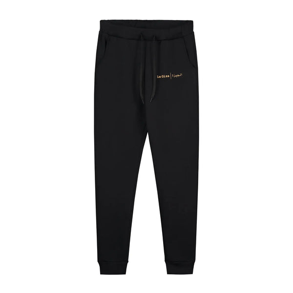 Twin Logo Sweatpants Black - Le Giza