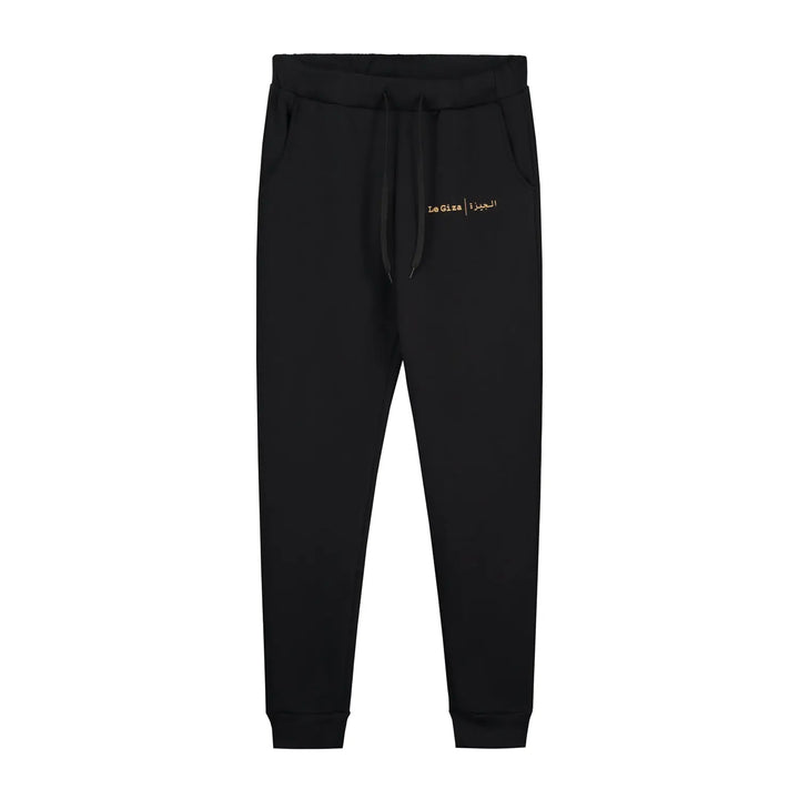 Twin Logo Sweatpants Black - Le Giza